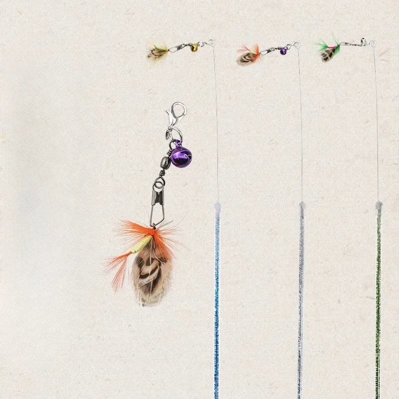 Feather Bug Cat Wand Toy