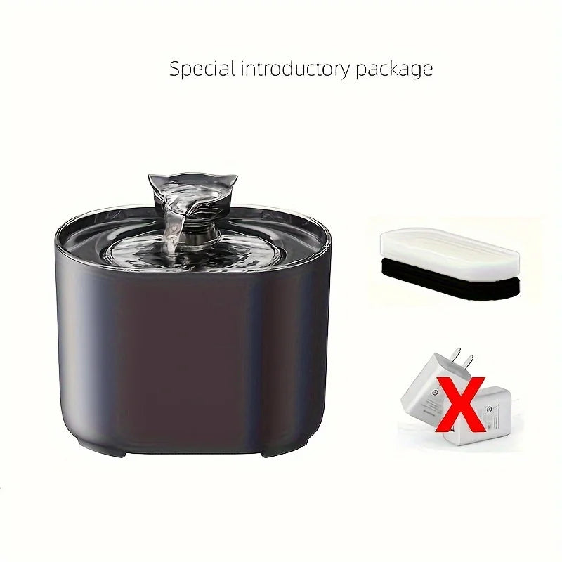 2.2L Automatic Pet Water Fountain – Filtered, Whisker-Friendly for Cats